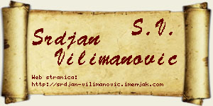 Srđan Vilimanović vizit kartica